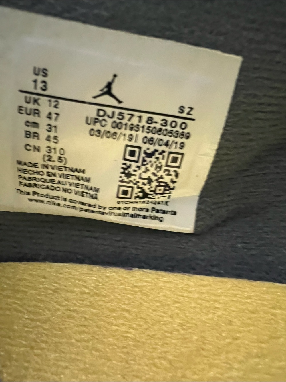 Nike Air Jordan Union Desert Moss Retro 4 size 13 excellent condition - Picture 7 of 8
